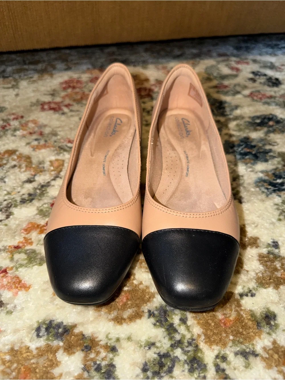 Clark’s Women's Two-Tone Block Heel Pumps